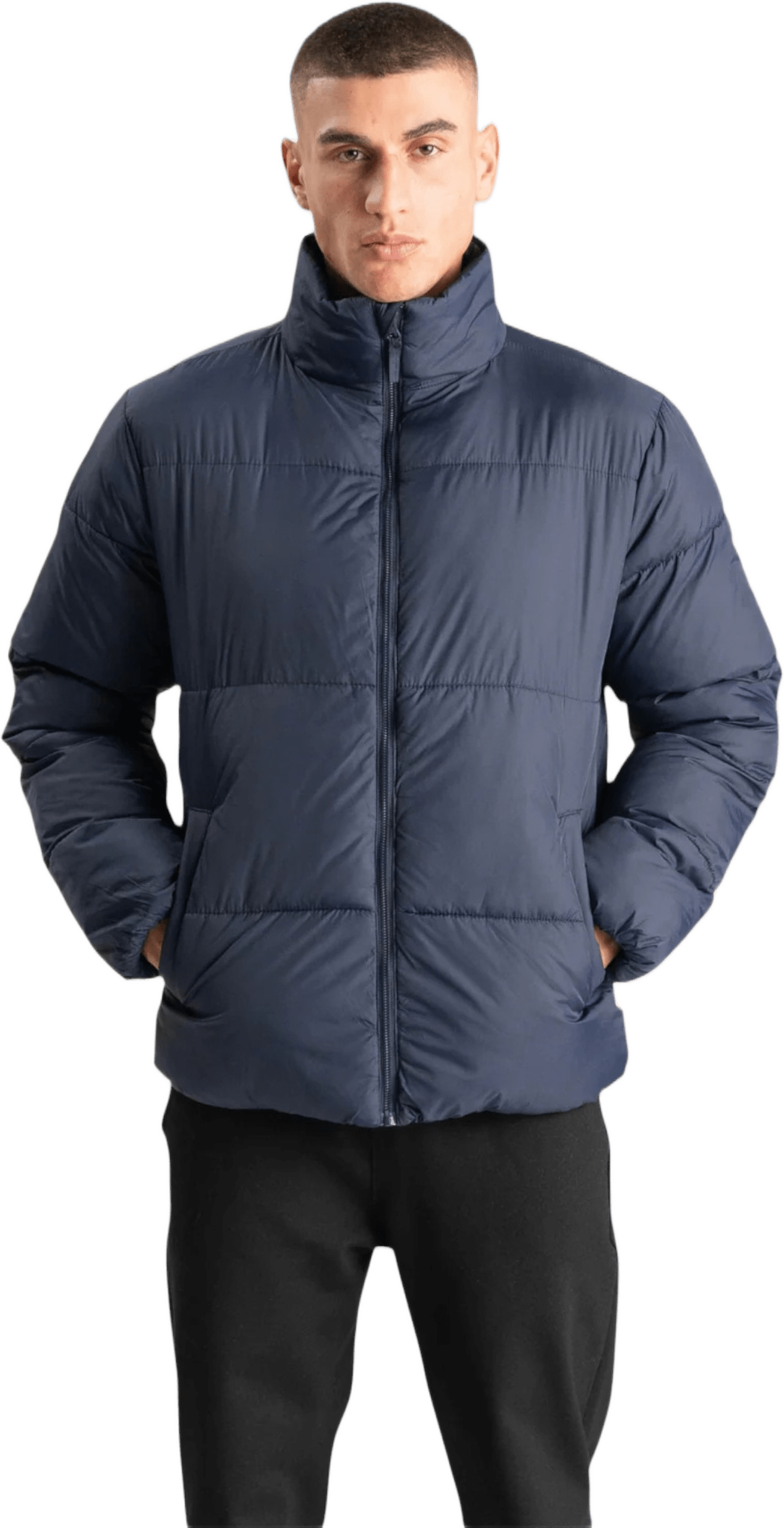 Pufferjacka, från TeeShoppen, i färgen marin.