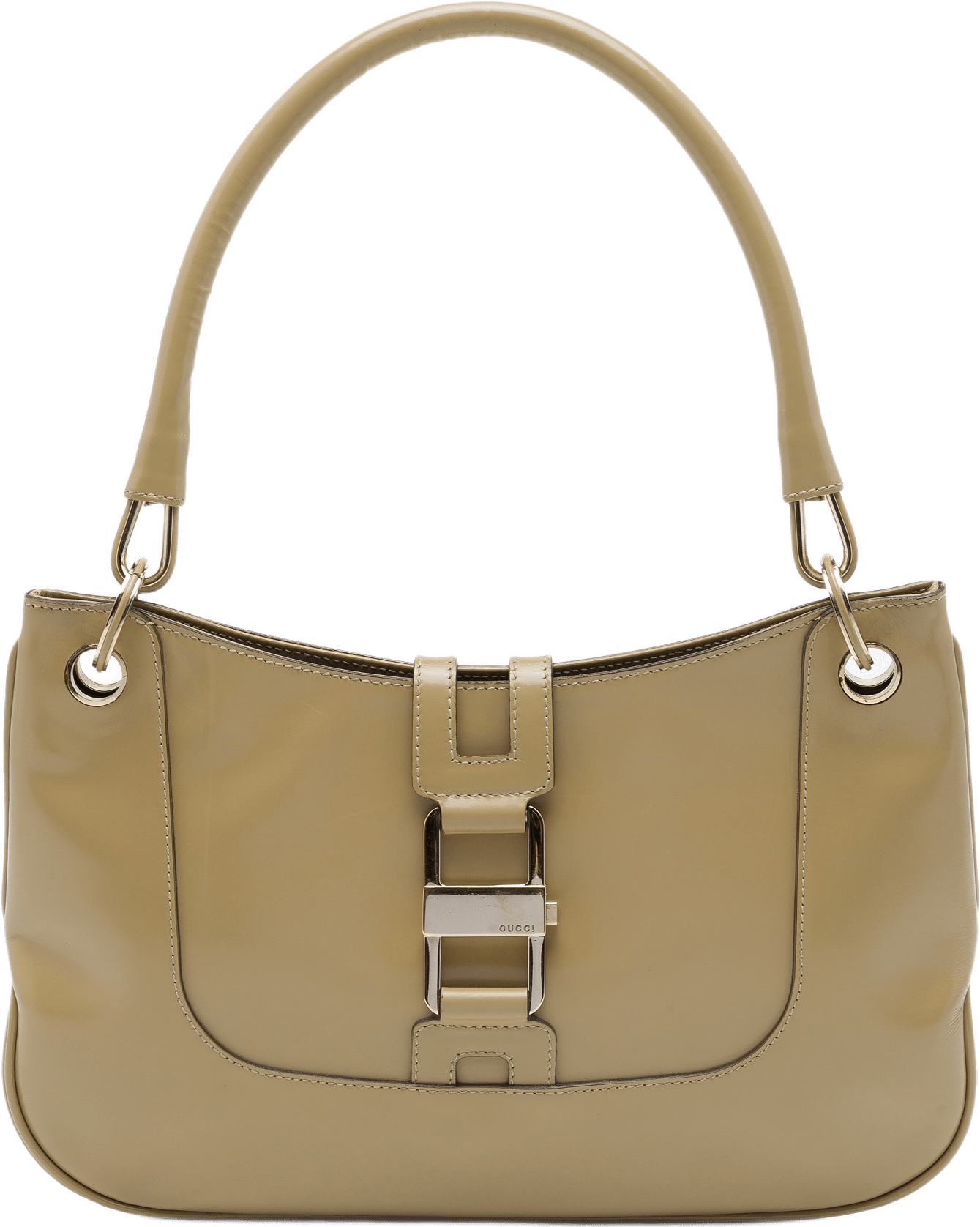 Gucci Smooth Calfskin Jackie Shoulder Bag, från Luxclusif, i färgen brun.