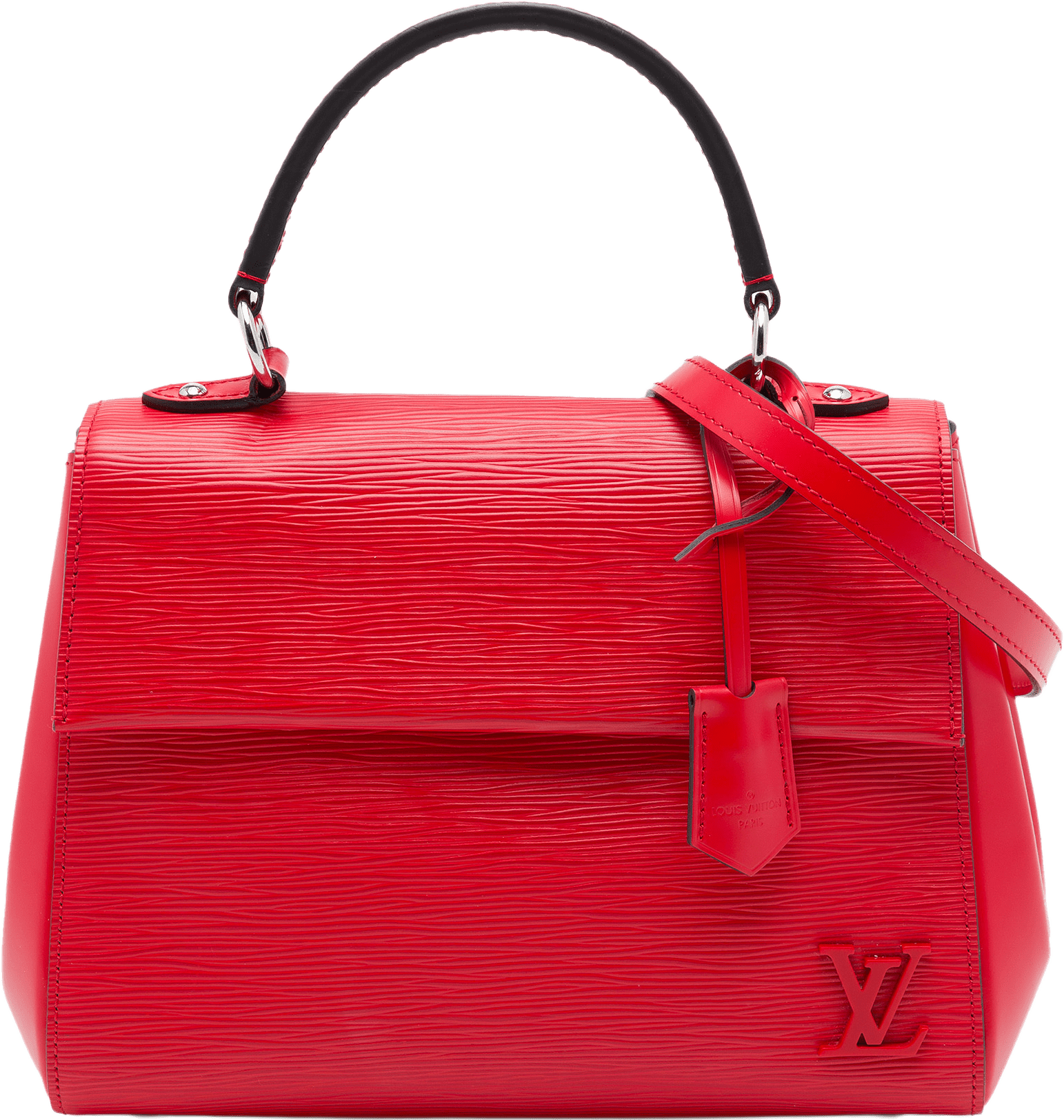 Louis Vuitton Epi Cluny Bb, från Luxclusif, i färgen röd.