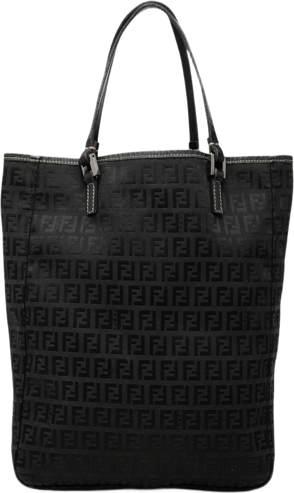 Fendi Zucchino Canvas Tote, från Luxclusif, i färgen black.