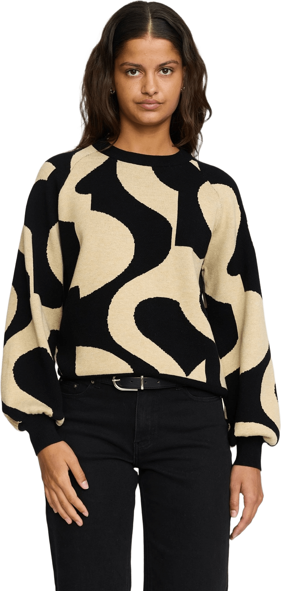 Srsima Scape Knit - Black, från Soft Rebels, i färgen black.