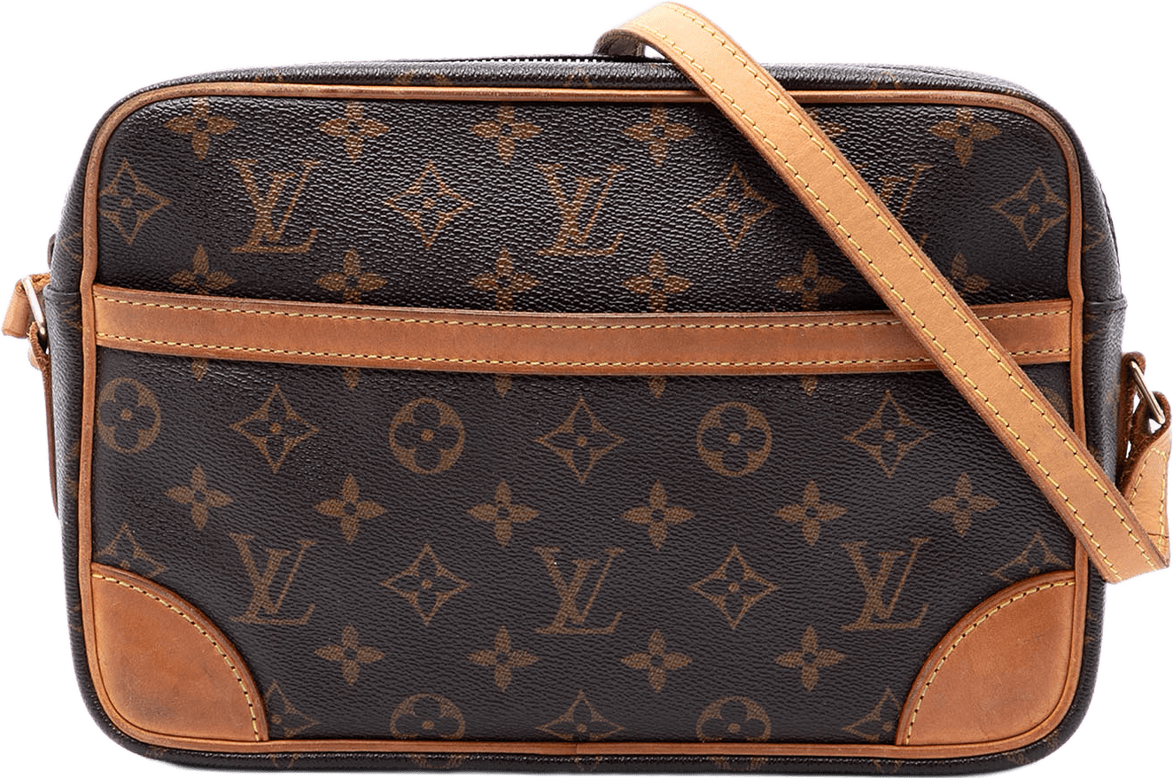 Louis Vuitton Monogram Trocadero 27, från Luxclusif, i färgen brun.