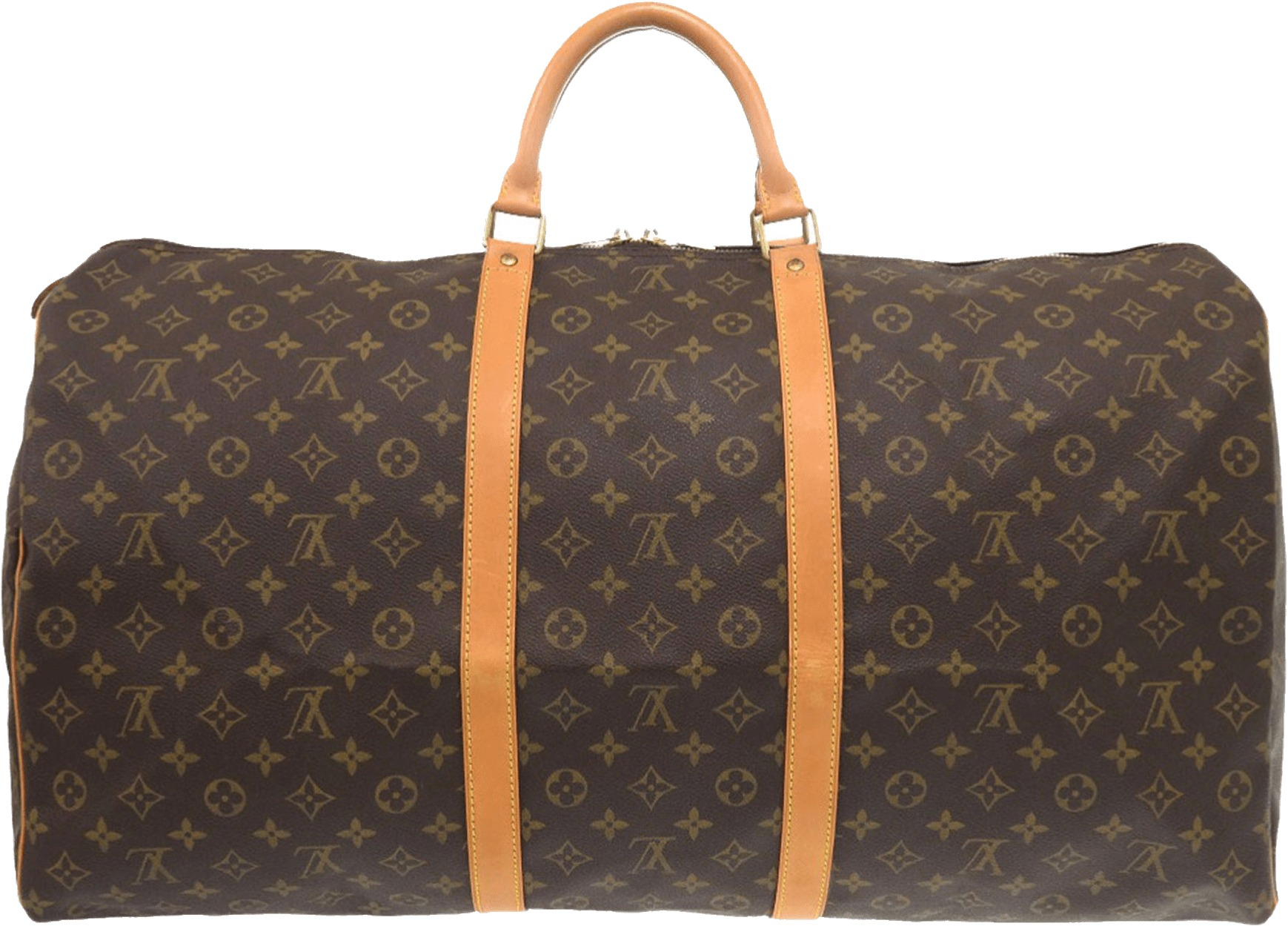 Louis Vuitton Monogram Keepall 60, från Luxclusif, i färgen brown.