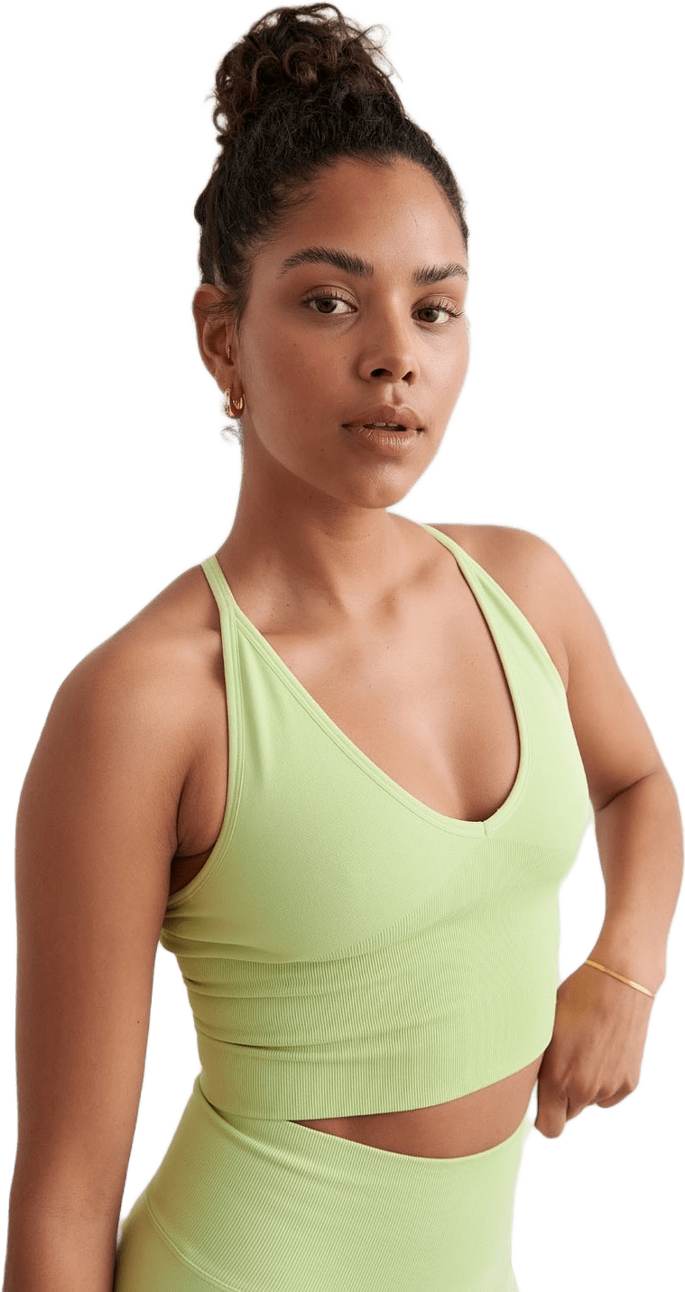 Matcha Shape Seamless Cross Back Bralette