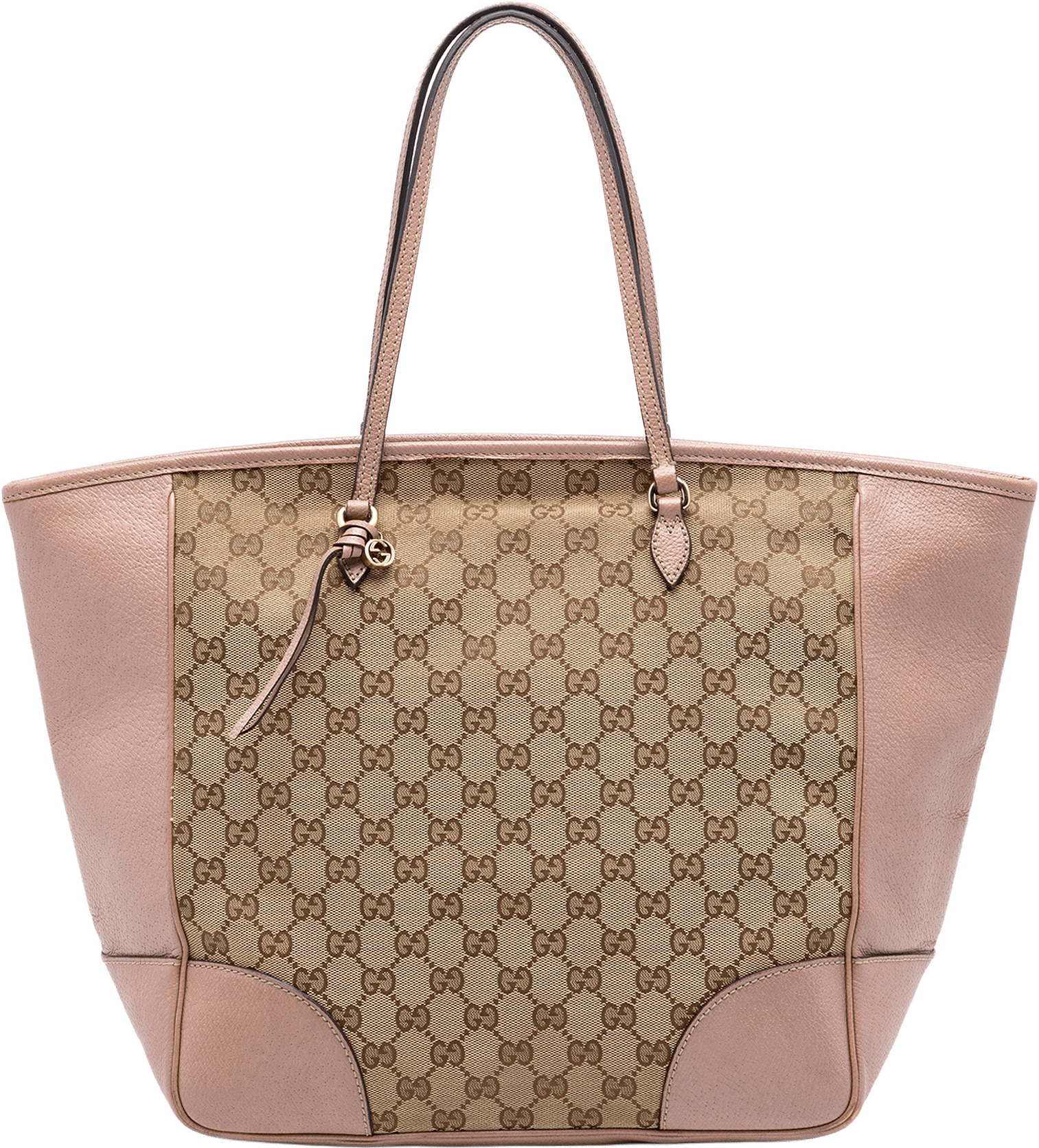 Gucci Gg Canvas And Leather Bree Tote, från Luxclusif, i färgen rose gold.