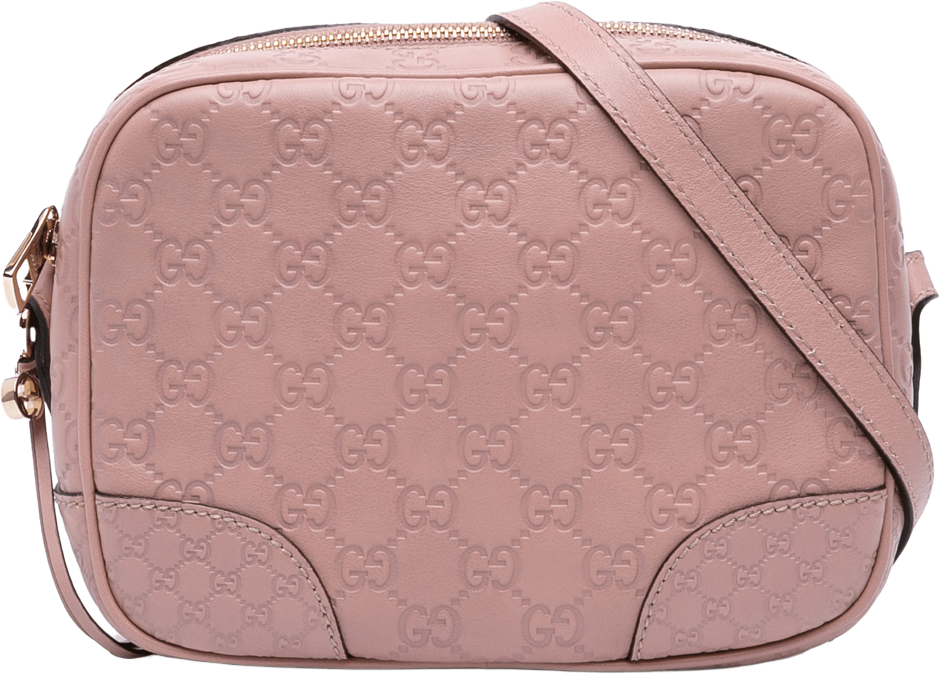 Gucci Guccissima Bree Crossbody, från Luxclusif, i färgen light pink.