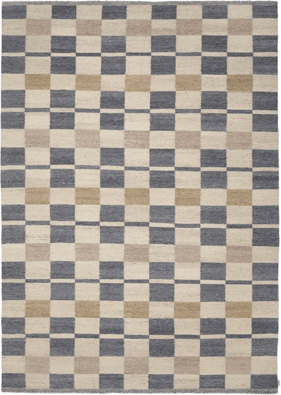 Matta Rutvik 170x230 cm, från Classic Collection, i färgen blå.