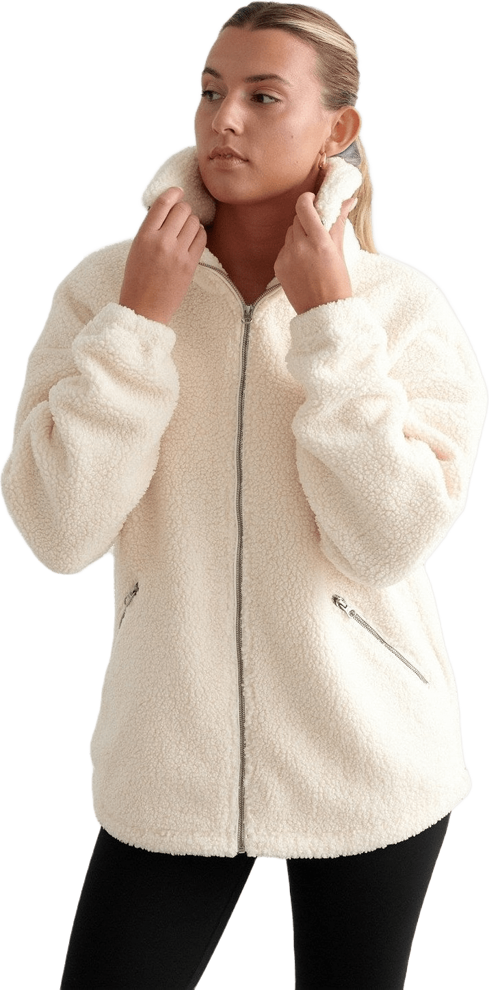 Almond White Pile Jacket