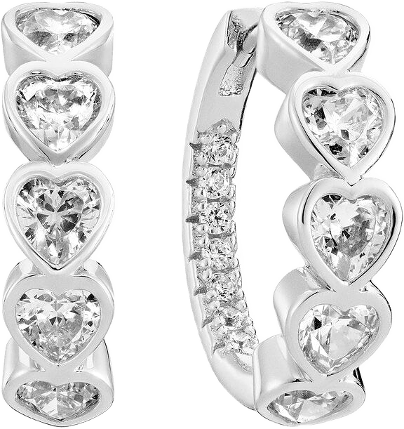 Örhänge Amorino Creolo, från Sif Jakobs Jewellery, i färgen silver.