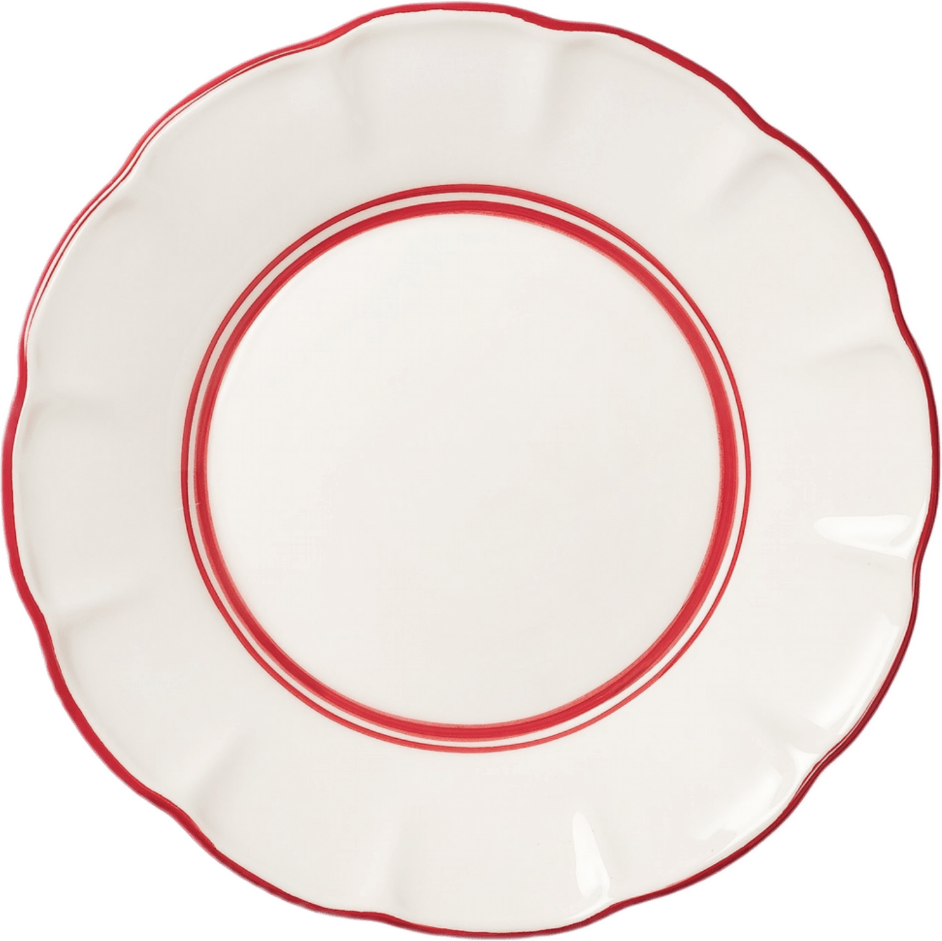 Bistro Tallrik - 28x28 Cm, från Pick A Poppy, i färgen red.