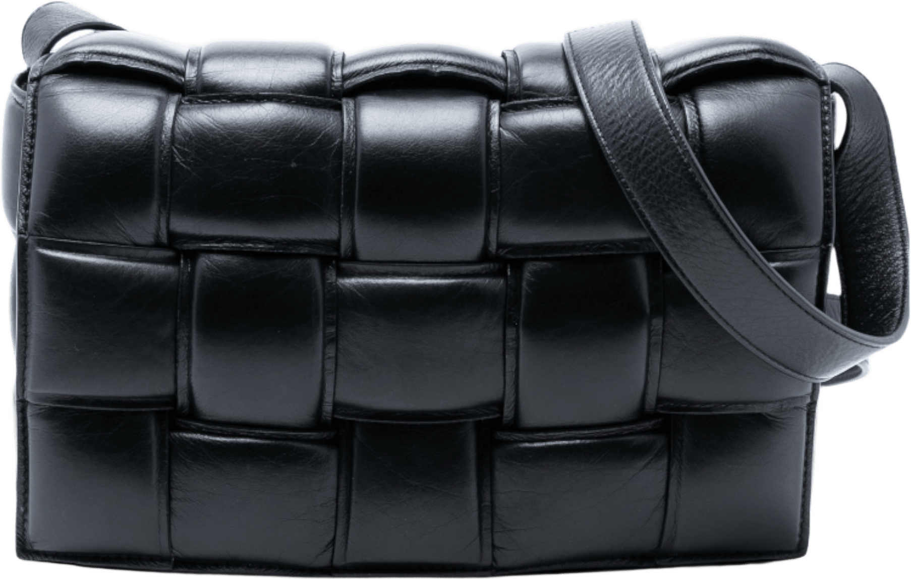 Bottega Veneta Nappa Intrecciato Padded Cassette Crossbody, från Luxclusif, i färgen black.