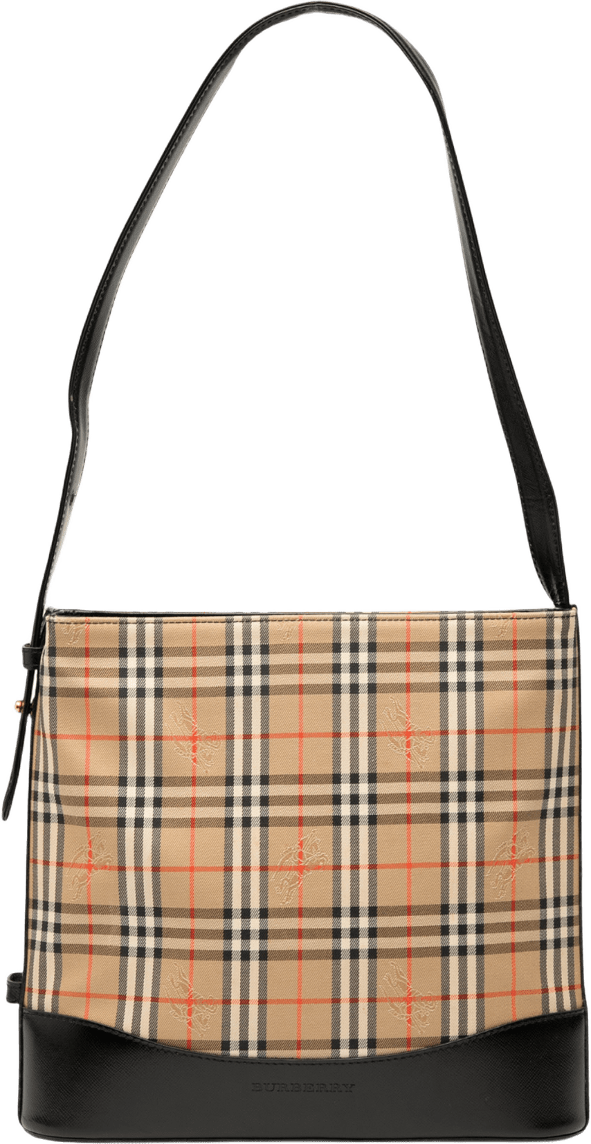 Burberry Haymarket Check Canvas Shoulder Bag, från Luxclusif, i färgen beige.