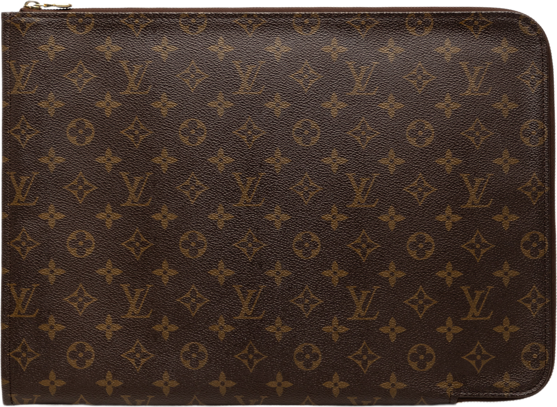 Louis Vuitton Monogram Poche Documents Portfolio, från Luxclusif, i färgen brun.