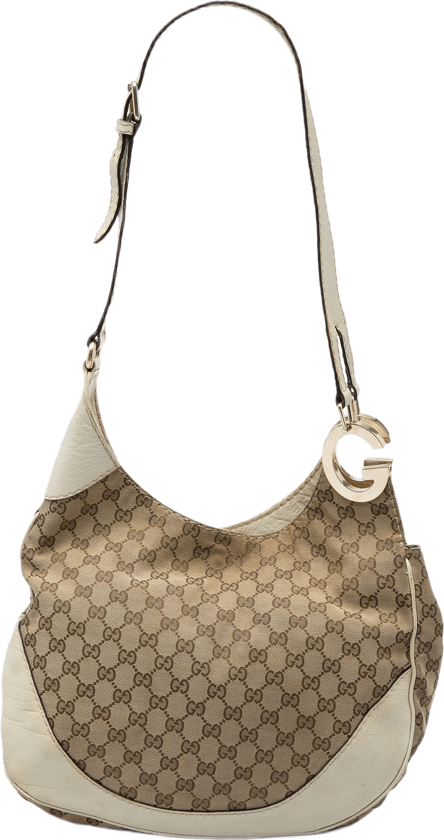 Gucci Gg Canvas Charlotte Crossbody, från Luxclusif, i färgen beige.
