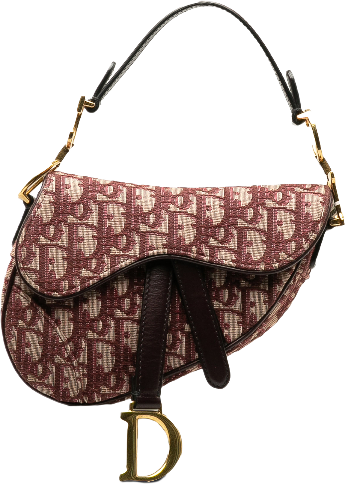 Dior Mini Oblique Canvas Saddle Bag