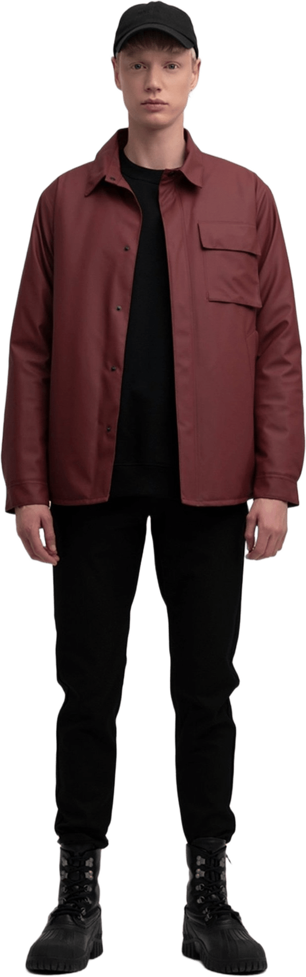 Ringen Winter Jacket, från Stutterheim, i färgen burgundy.