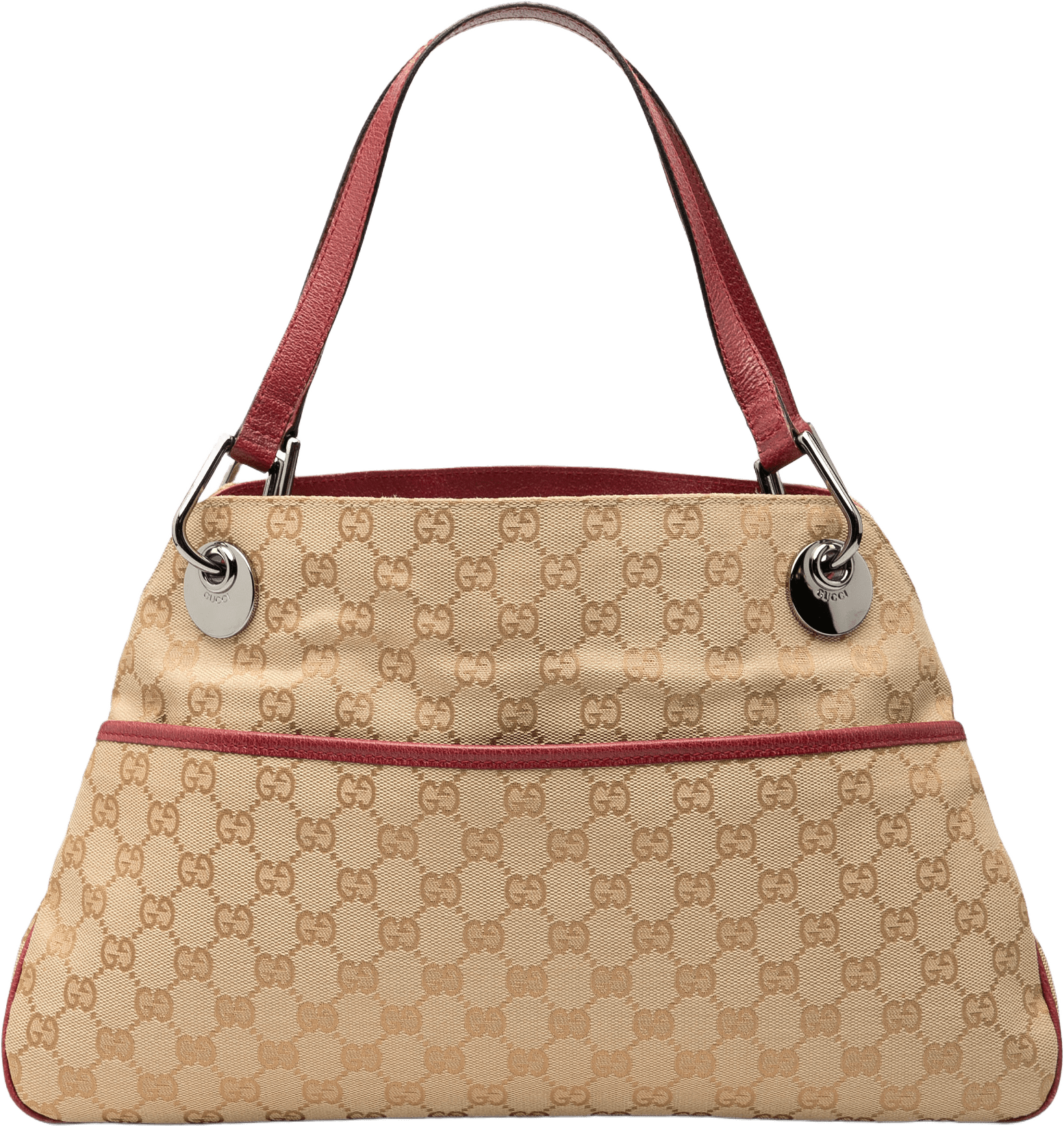 Gucci Gg Canvas Eclipse Shoulder Bag, från Luxclusif, i färgen beige.