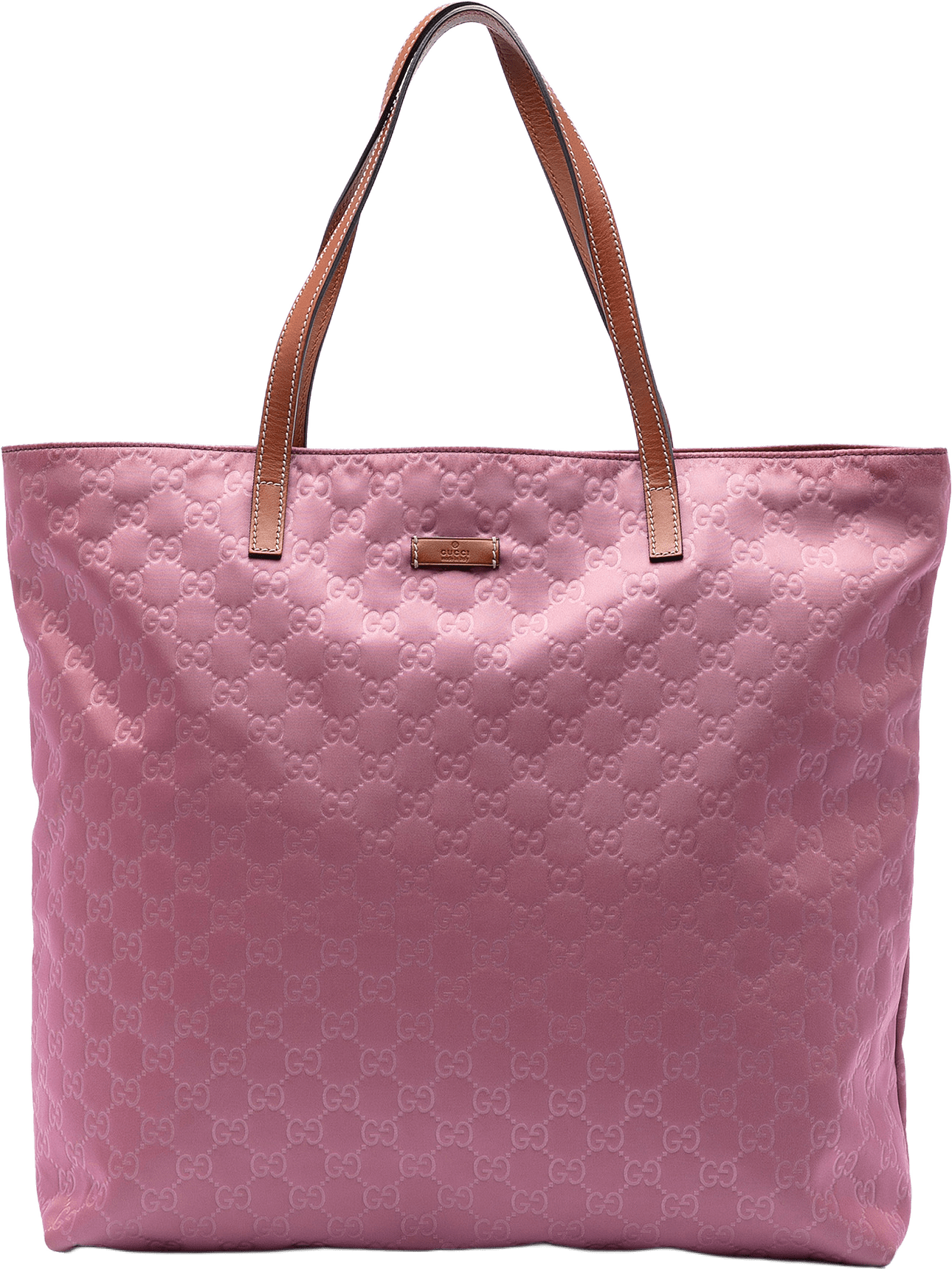 Gucci Gg Nylon Tote, från Luxclusif, i färgen pink.