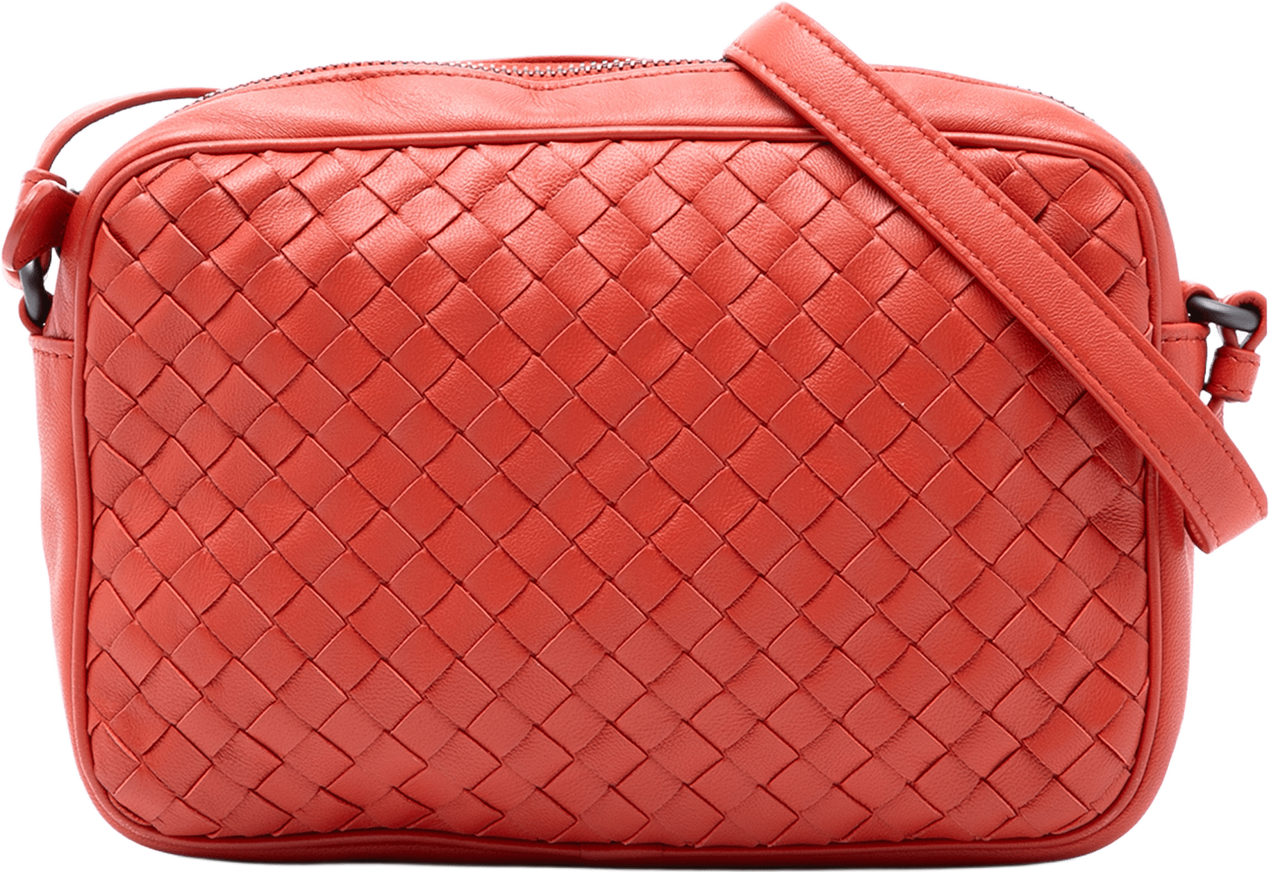 Bottega Veneta Small Nappa Intrecciato Camera Bag, från Luxclusif, i färgen orange.