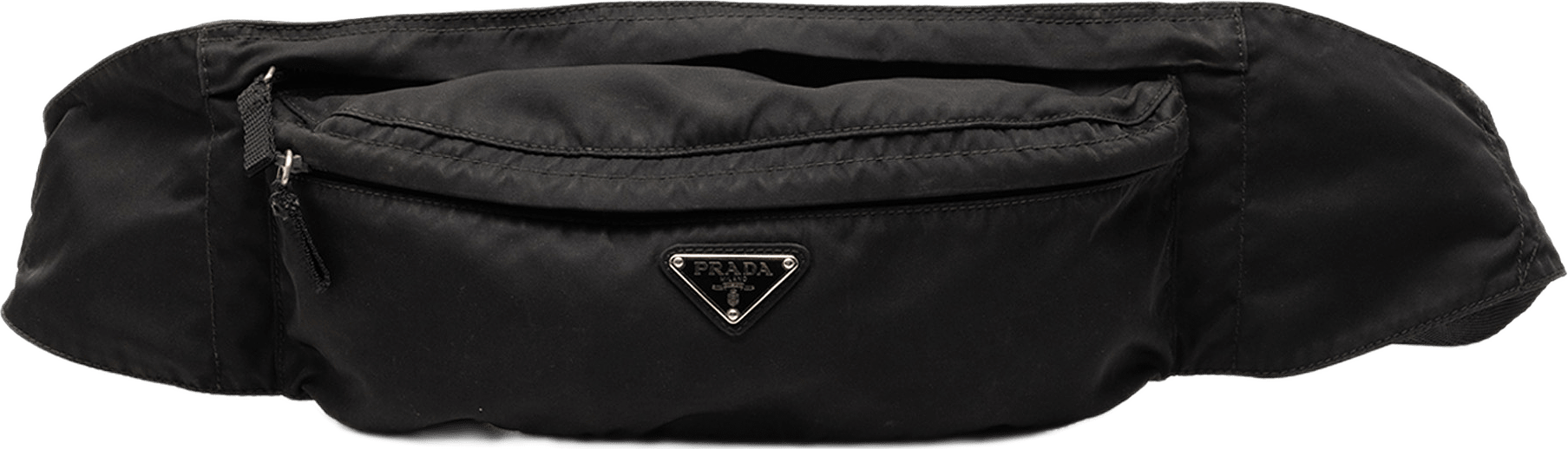 Prada Tessuto Belt Bag, från Luxclusif, i färgen black.