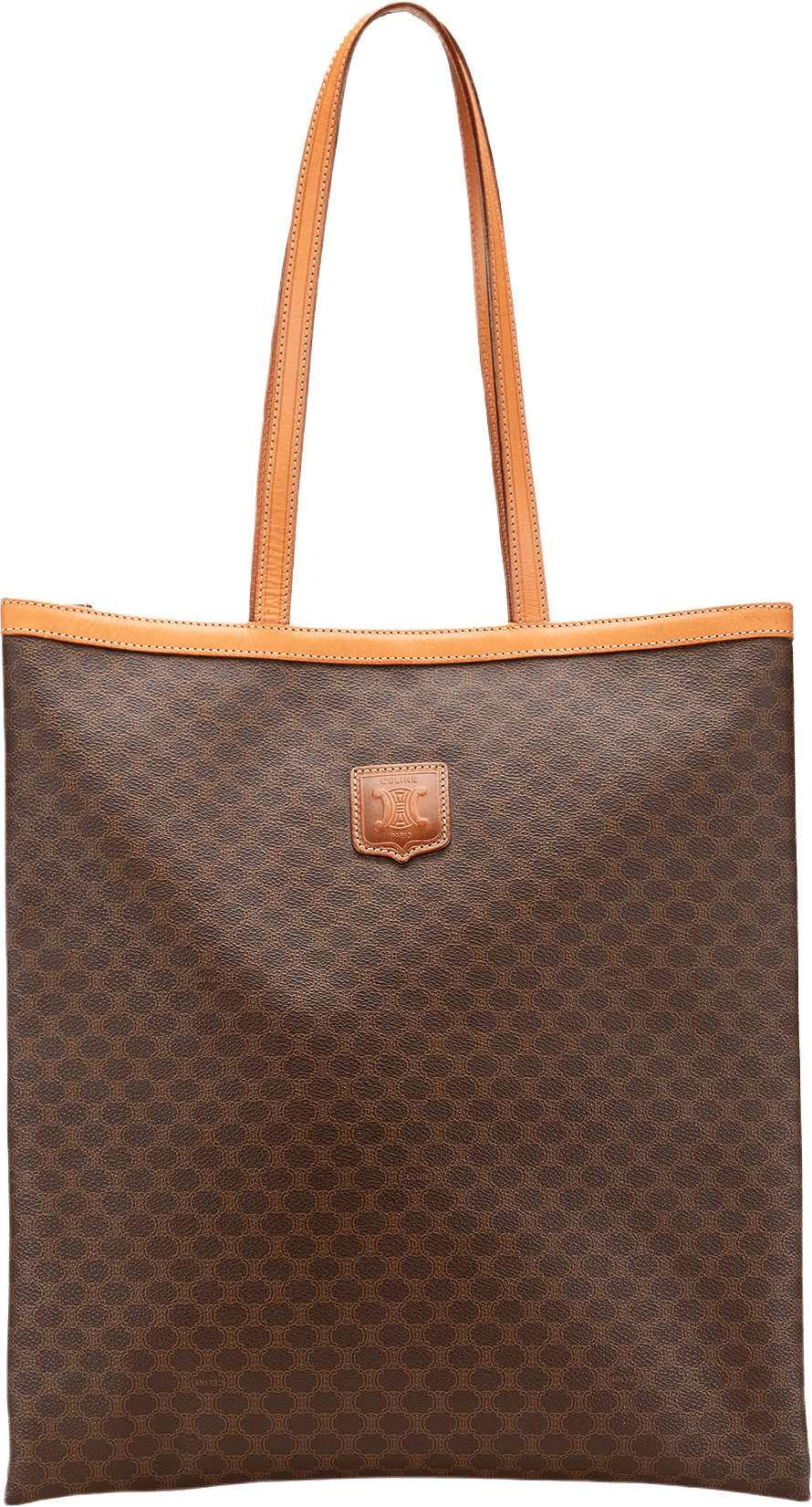 Celine Macadam Coated Canvas Tote, från Luxclusif, i färgen brown.