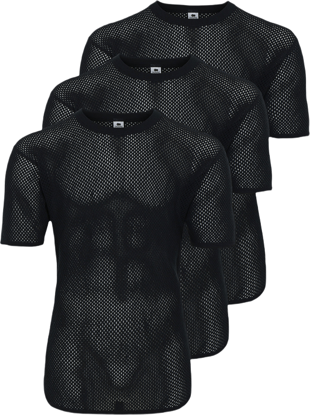 3-pack Undertröja "mesh" | Merinoull | Svart