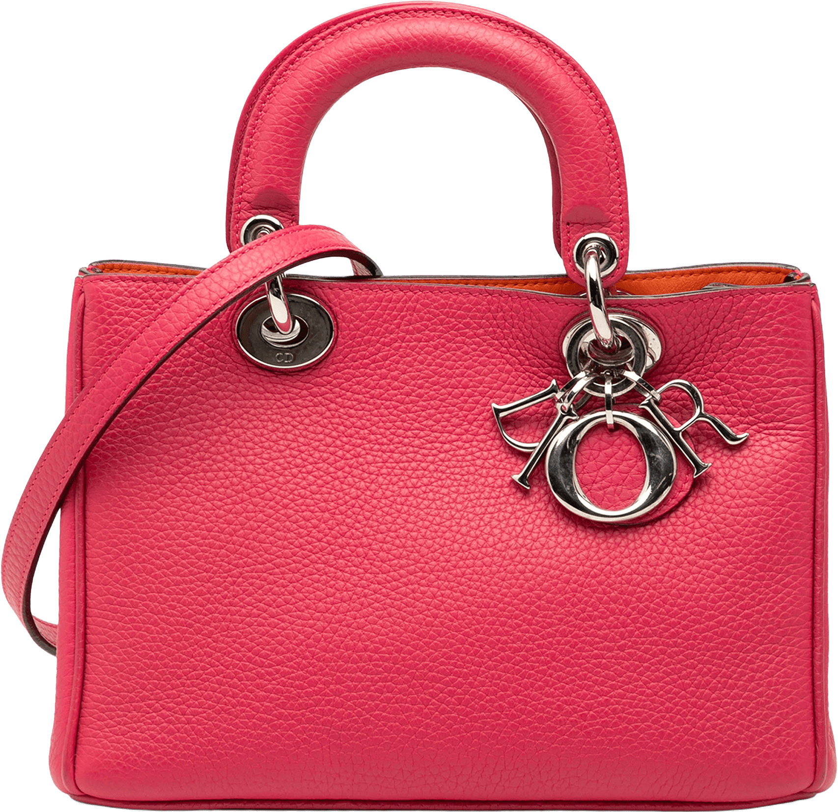 Dior Mini Leather Diorissimo Satchel, från Luxclusif, i färgen blush.