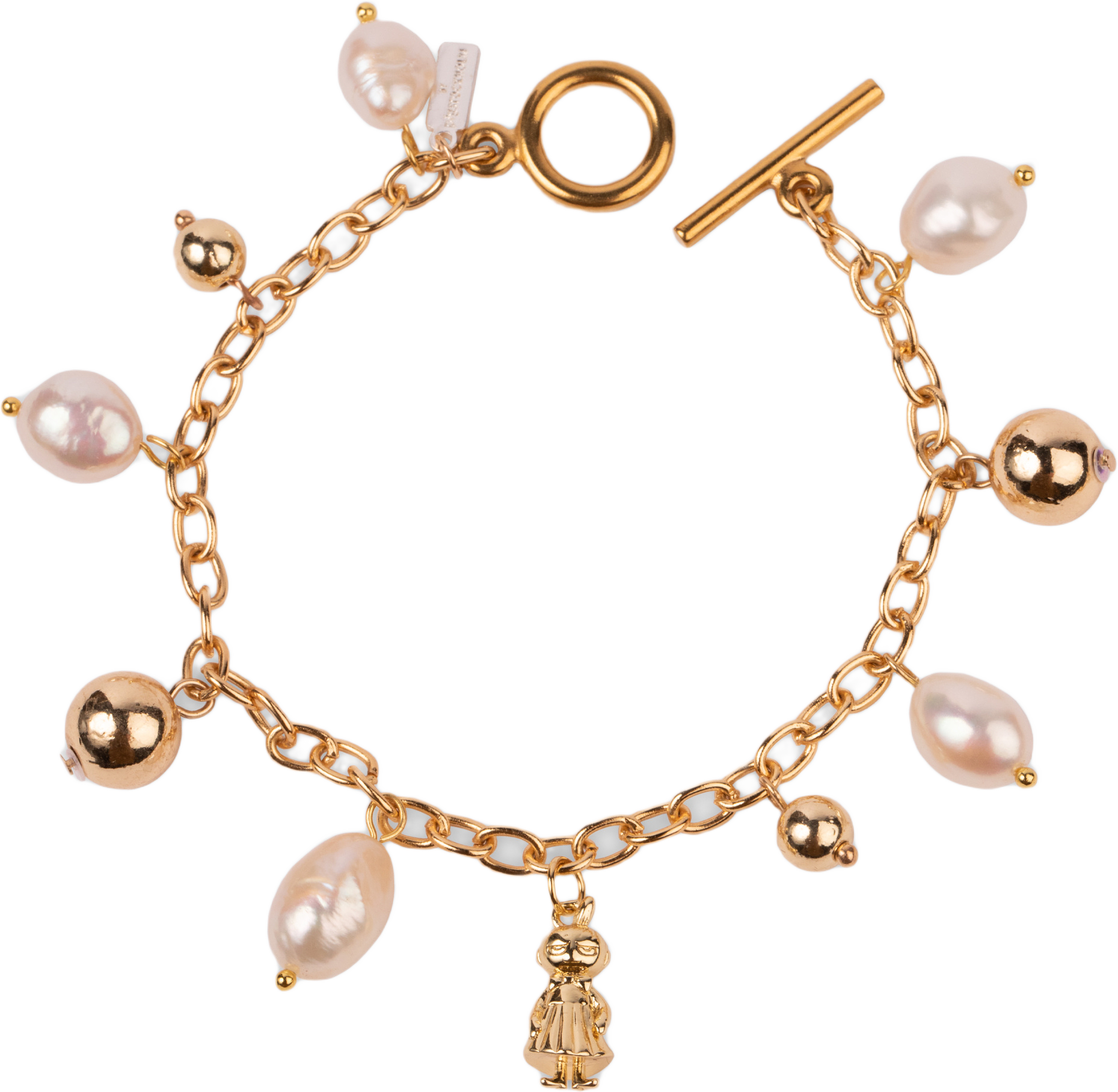 My Charm Armband, från pfgSTOCKHOLM, i färgen white/gold.
