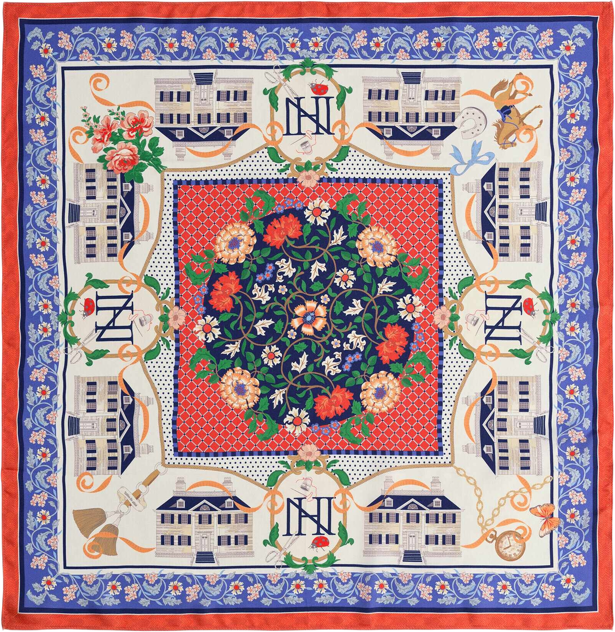Newhouse Silk Scarf, från Newhouse, i färgen röd.