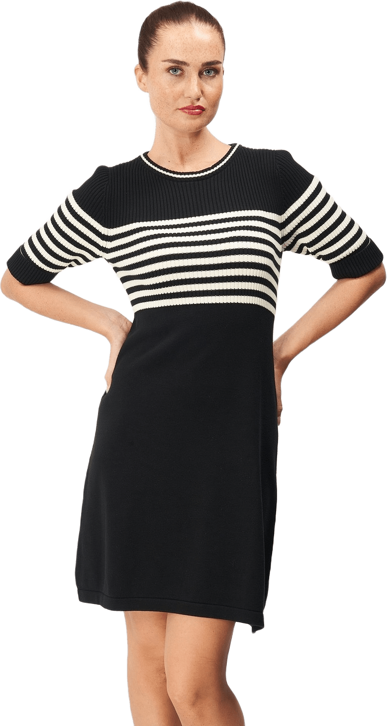 Carla Dress, från Jumperfabriken, i färgen black.