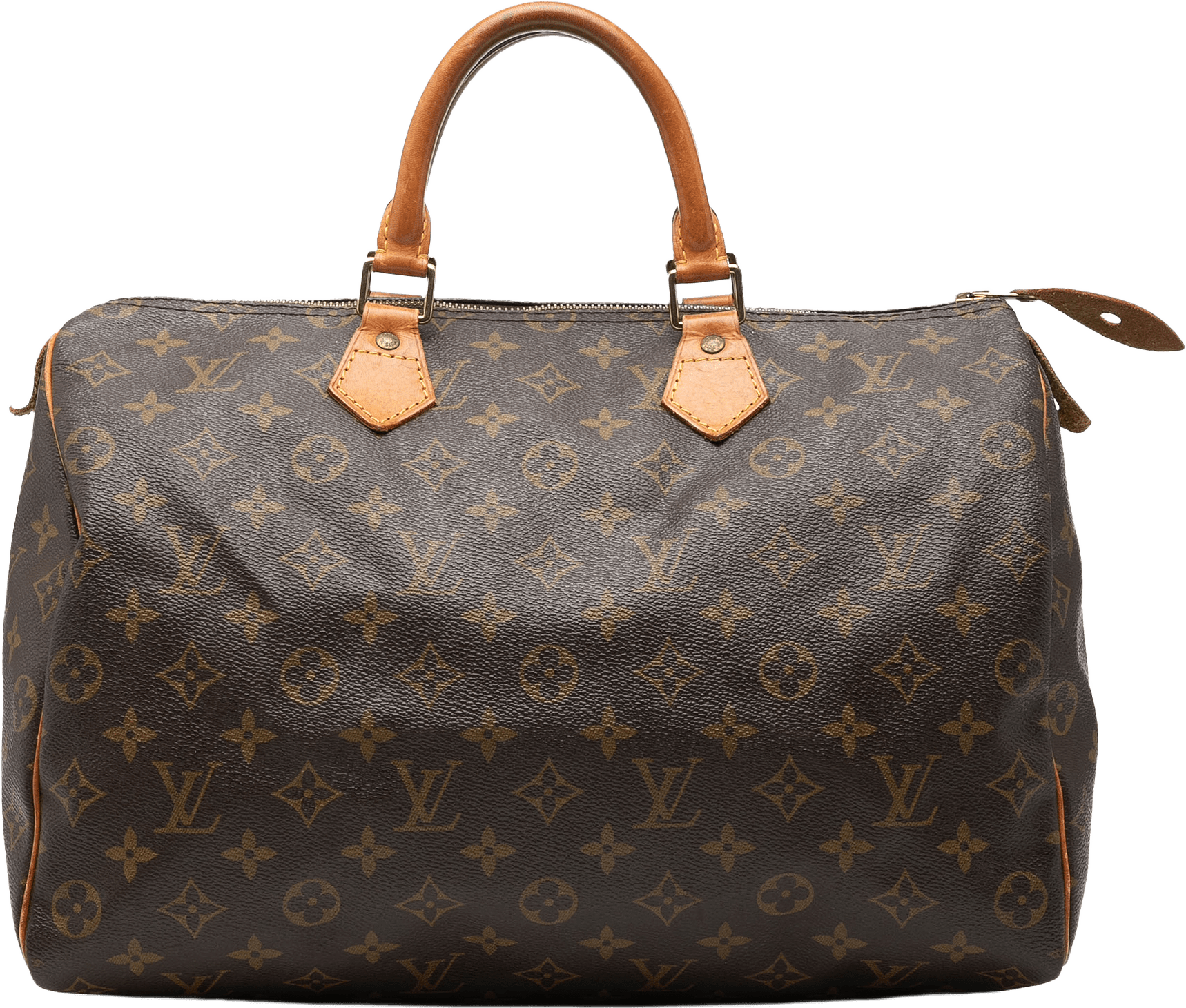Louis Vuitton Monogram Speedy 35, från Luxclusif, i färgen brown.