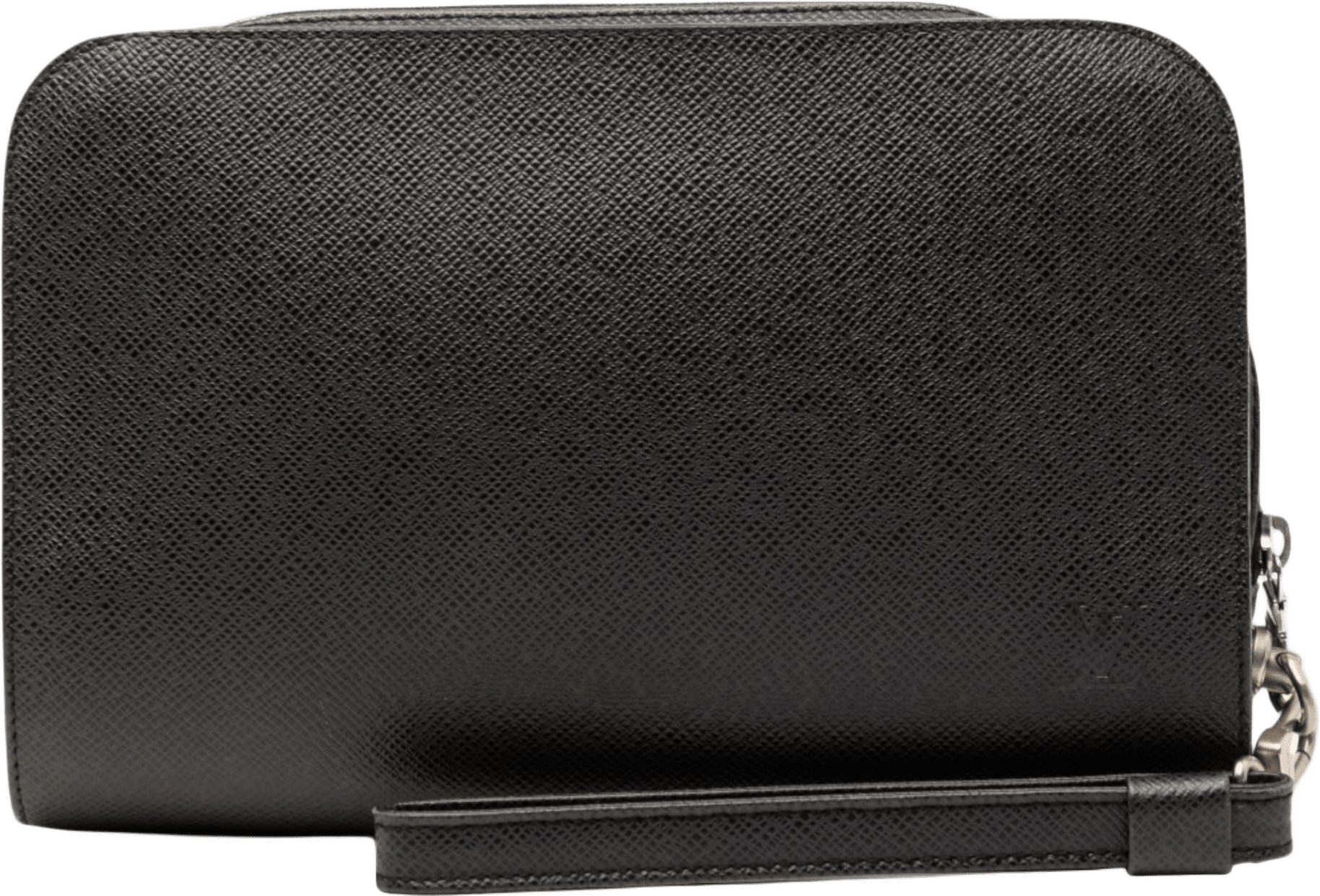 Louis Vuitton Taiga Pochette Baikal, från Luxclusif, i färgen black.