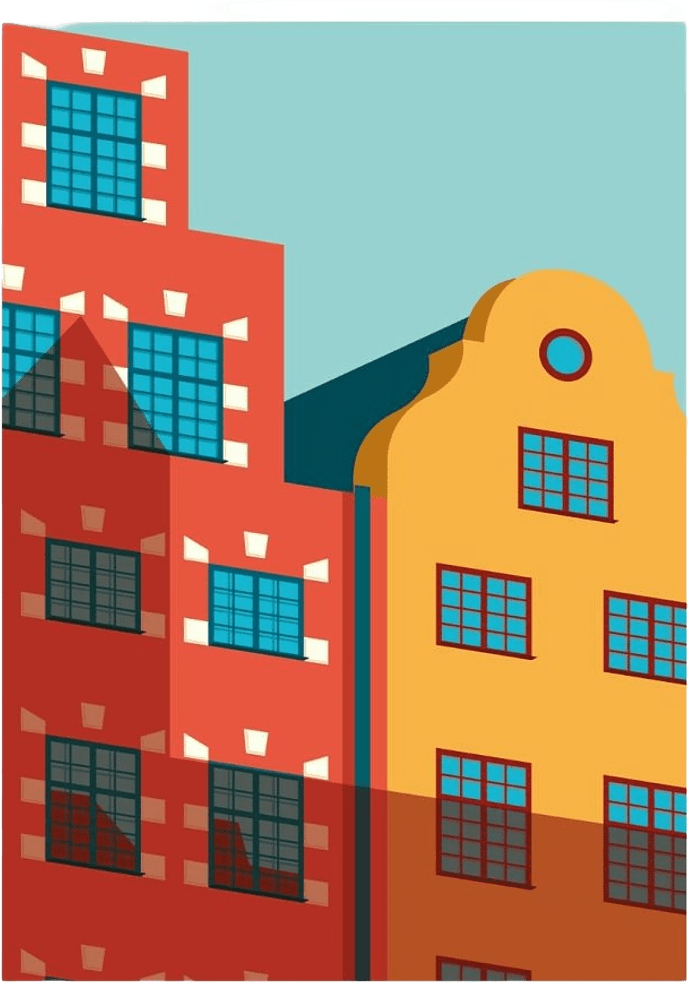 Poster Gamla Stan 50x70, från Created by Designtorget, i färgen multi.
