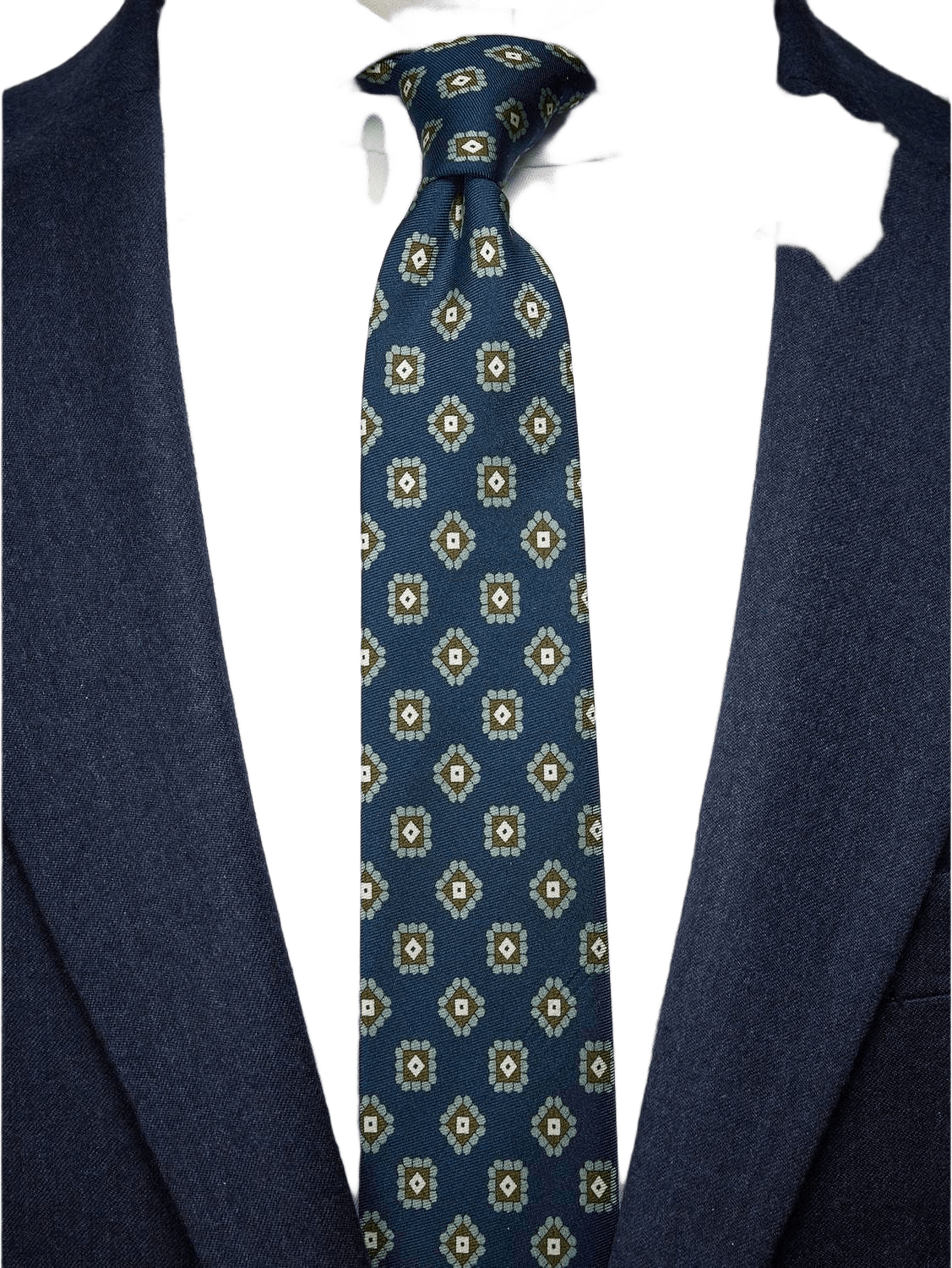 Tie Motif, från John Henric, i färgen navy blue.