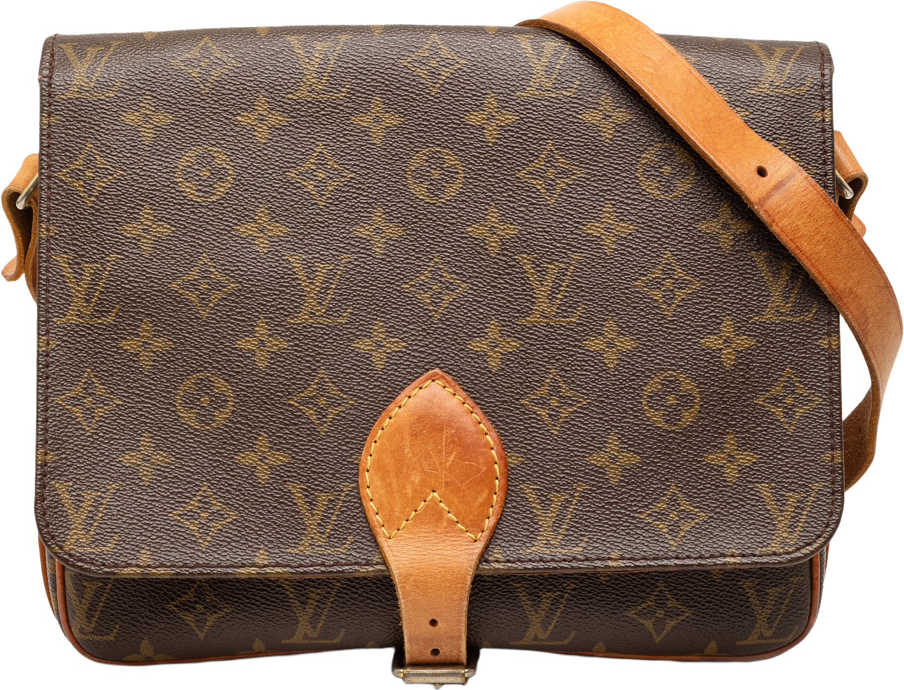 Louis Vuitton Monogram Cartouchiere Mm, från Luxclusif, i färgen brown.