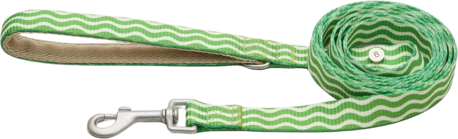 Mosebacke Hundkoppel - Grönt, från Barkalot, i färgen green & beige.