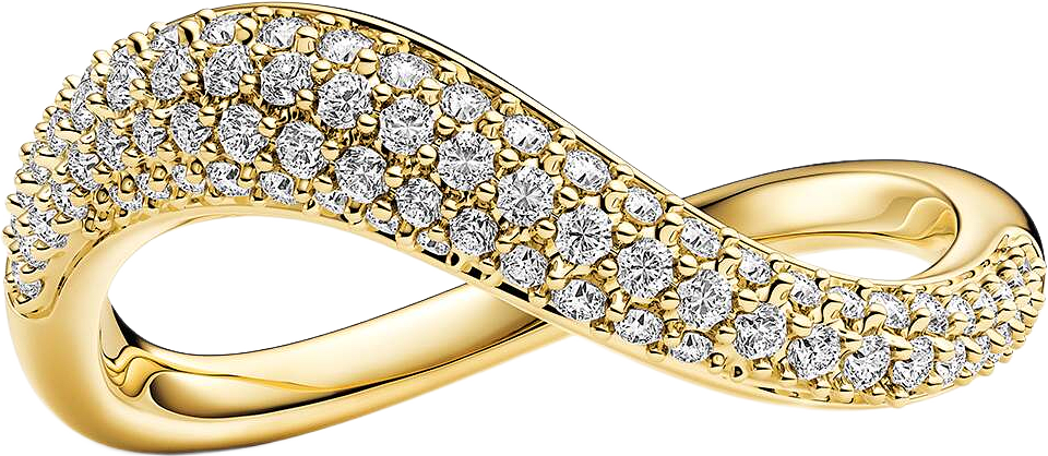 Infinito Ring, från Sif Jakobs Jewellery, i färgen gold.