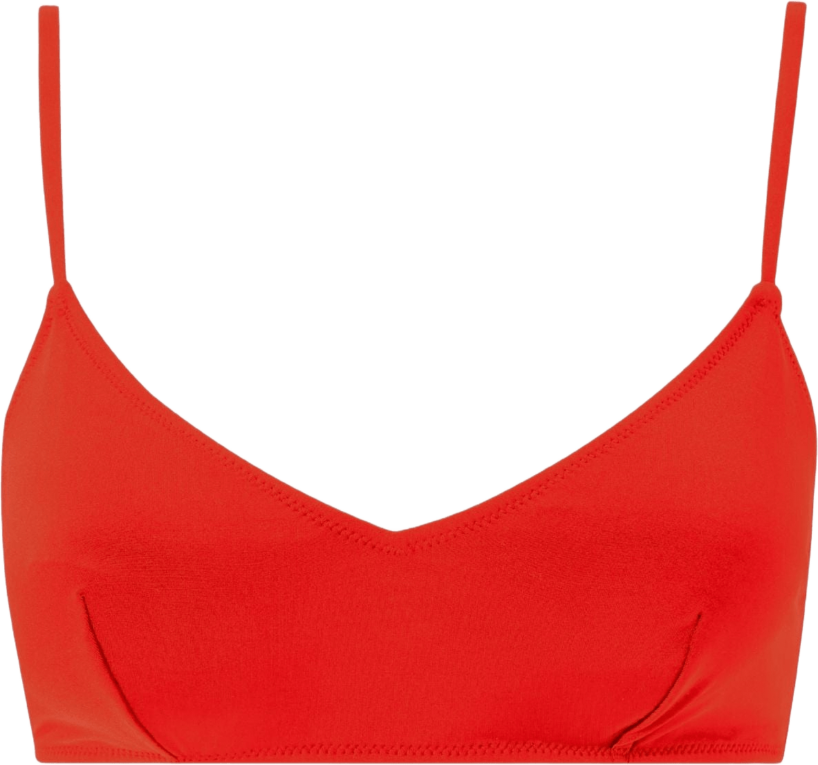 Strappy Scoop Bikini Top, från Understatement, i färgen papaya.