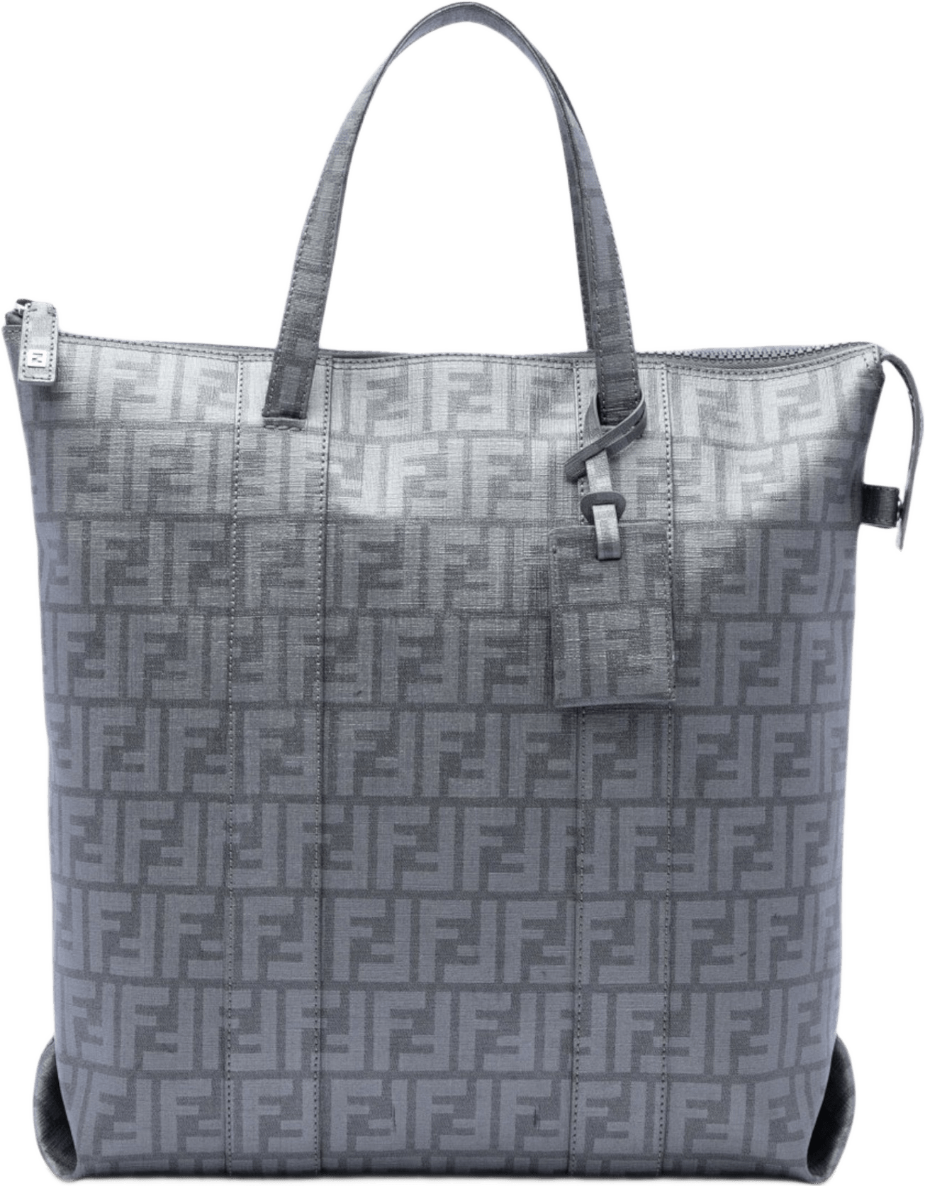 Fendi Zucca Spalmati Tote, från Luxclusif, i färgen grå.