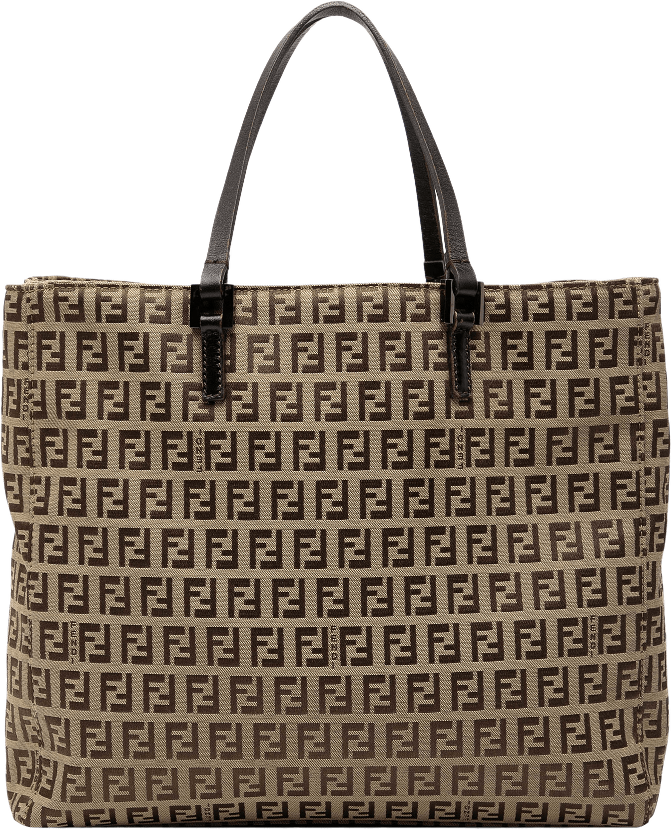 Fendi Zucchino Canvas Tote, från Luxclusif, i färgen brown.