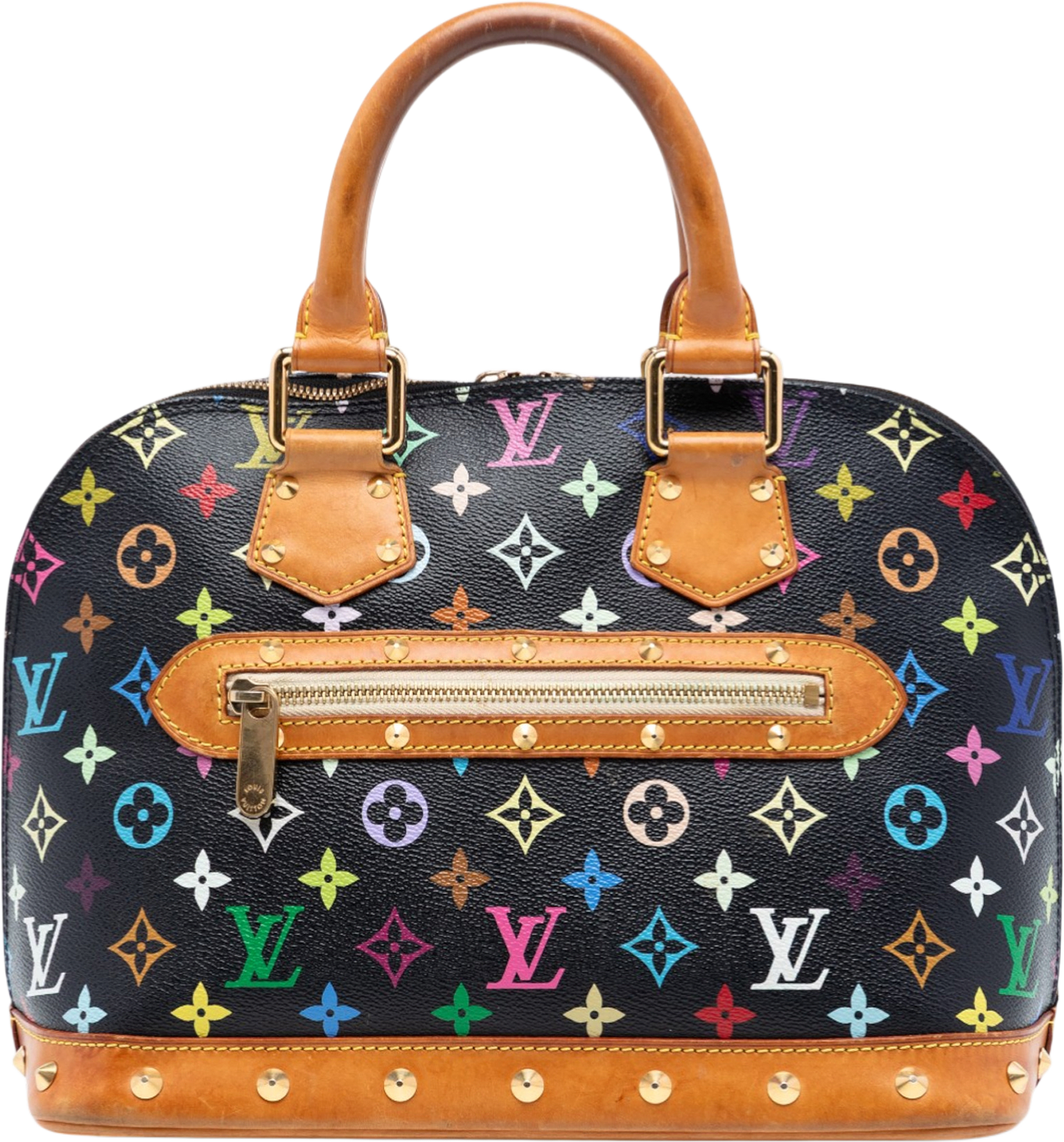Louis Vuitton Monogram Multicolore Alma Pm, från Luxclusif, i färgen black.