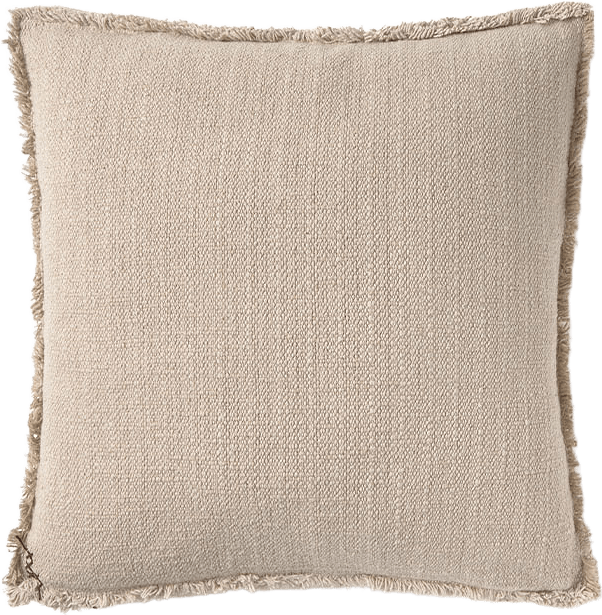 Handvävd Fyrkantig Kudde, från LORENA CANALS, i färgen naturlig och beige.