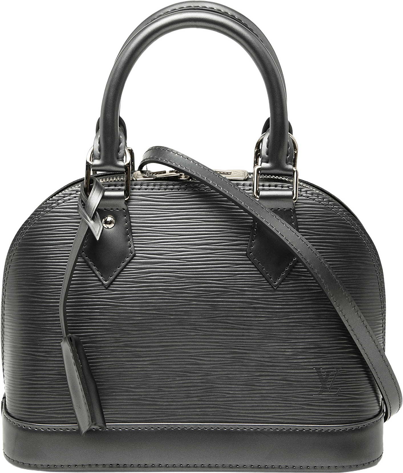 Louis Vuitton Epi Alma Bb, från Luxclusif, i färgen black.