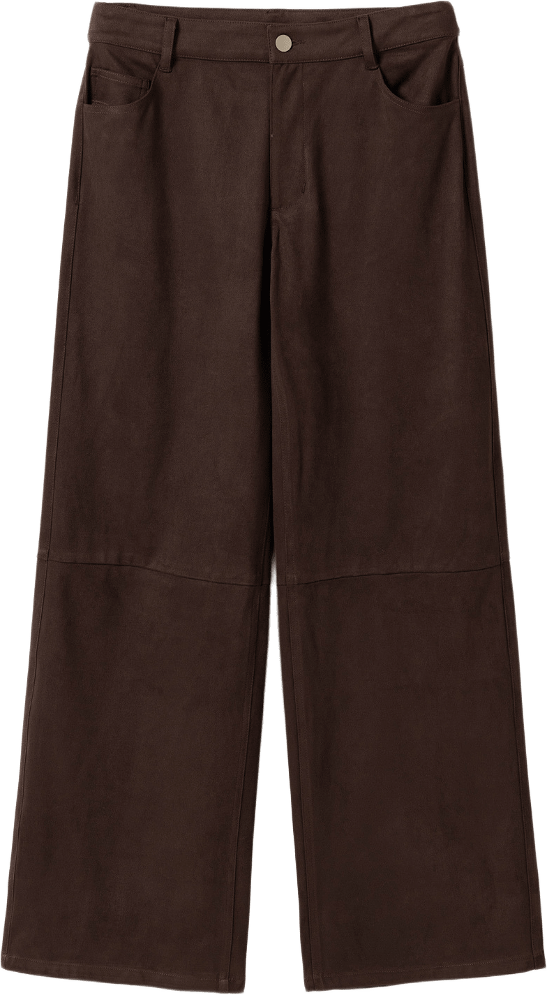 N-melo Mw Pants - Dark Chocolate, från Noella, i färgen dark chocolate.