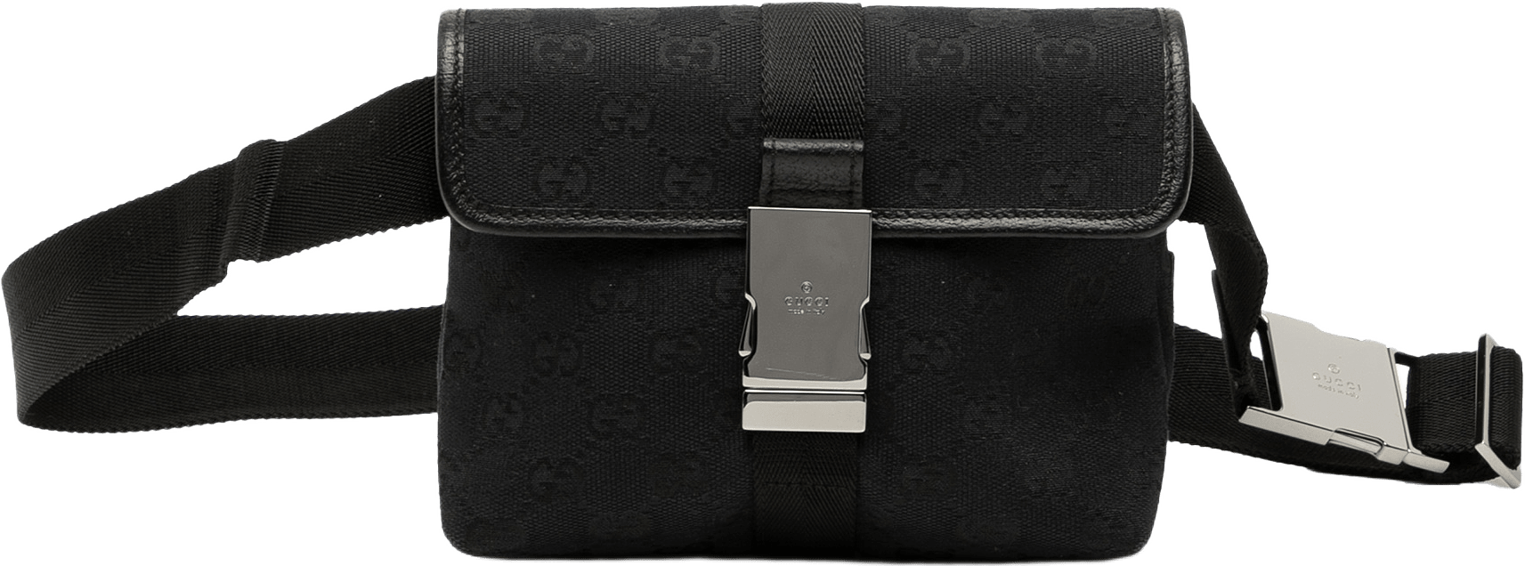 Gucci Gg Canvas Belt Bag, från Luxclusif, i färgen black.