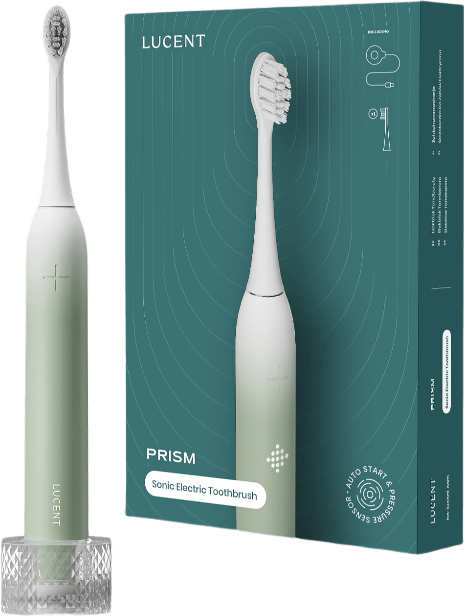 Prism Sonic Eltandborste, från Be Lucent, i färgen minty green.