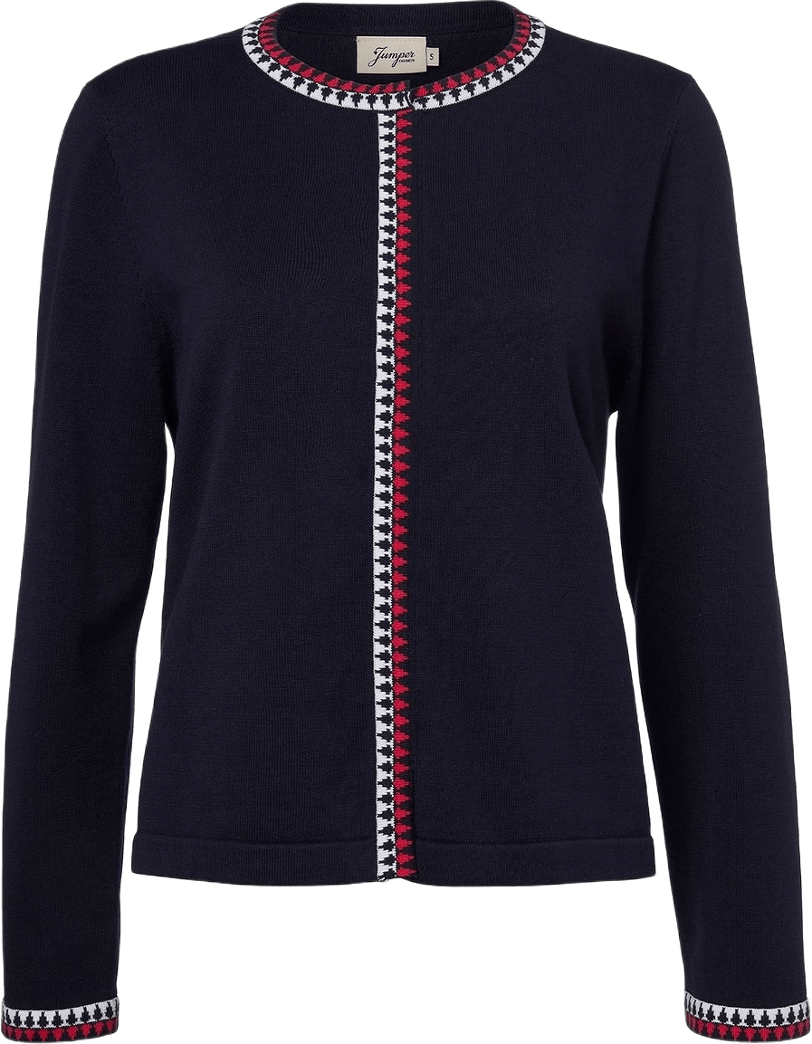 Ingalill Cardigan, från Jumperfabriken, i färgen navy.