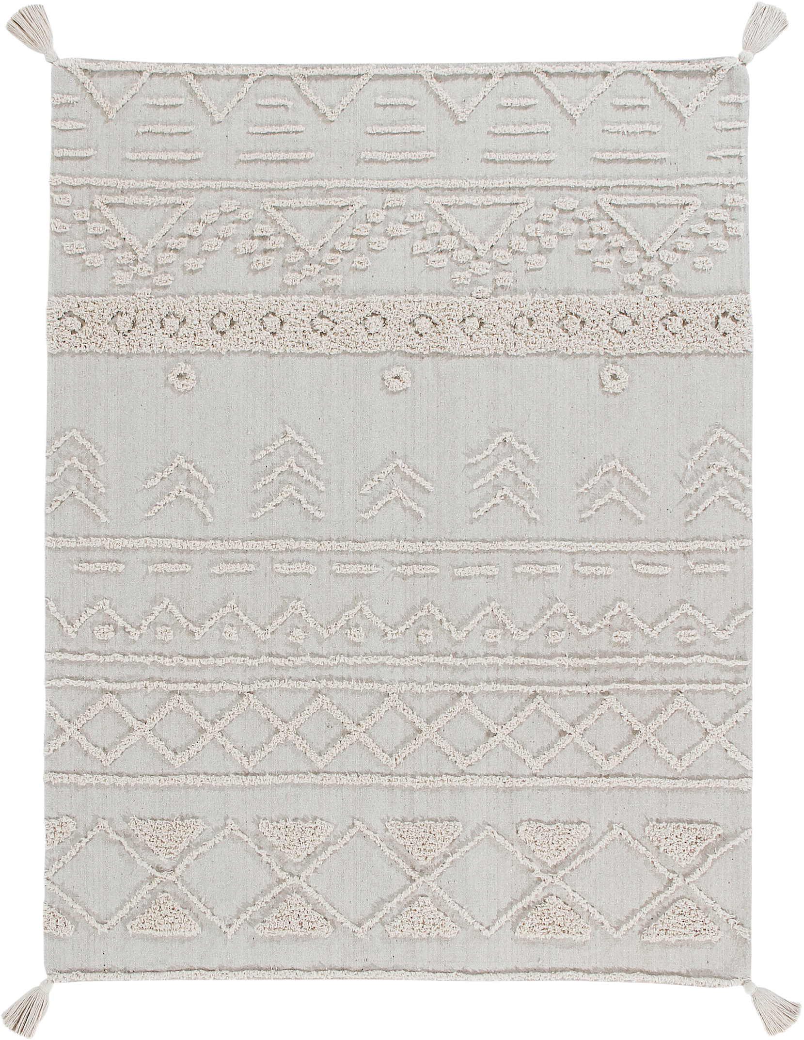 Tvättbar Matta Tribu, från LORENA CANALS, i färgen natural, soil brown.