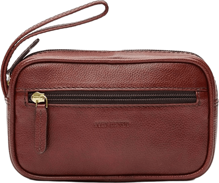 Man Bag Gino, från John Henric, i färgen chestnut.