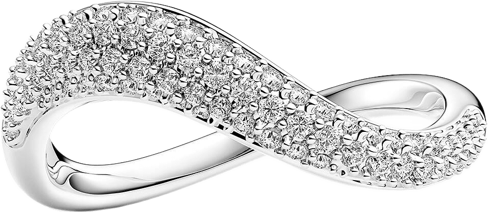 Infinito Ring, från Sif Jakobs Jewellery, i färgen silver.